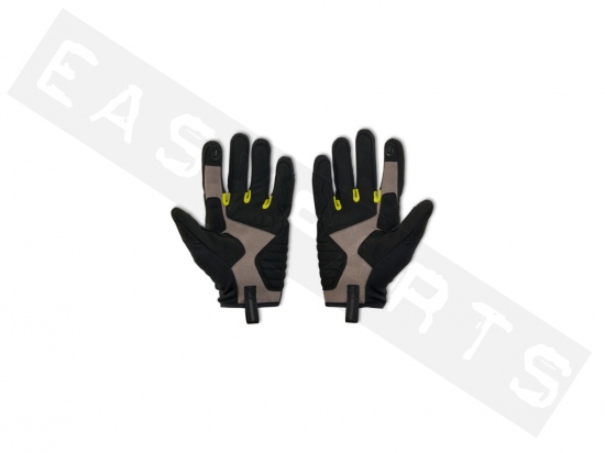 Sommerhandschuhe APRILIA Touch schwarz/gelb (zertifiziert EN 13594:2015)
